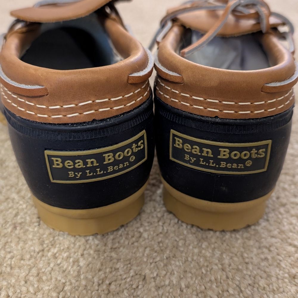 L.L. Bean Tan and Black Boots with Classic Design
